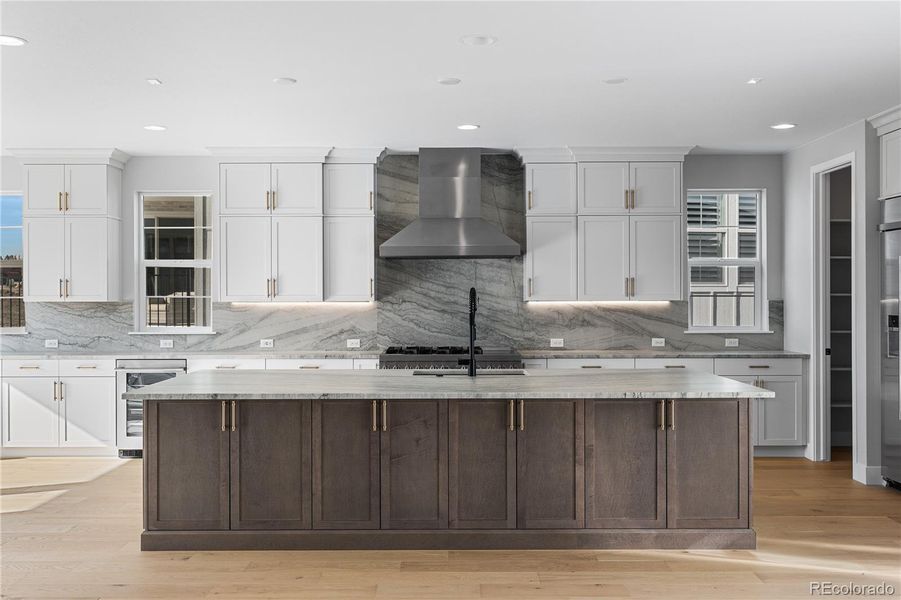 Furnished interior view inside a new home in Luxe at The Canyons, Castle Pines (Image 33).
