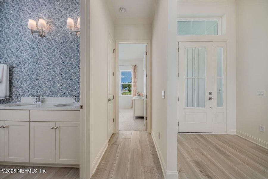 Furnished interior view inside a new home in Amelia National Country Club, Fernandina Beach (Image 17). Furnished interior view inside a new home in Amelia National Country Club, Fernandina Beach (Image 17).