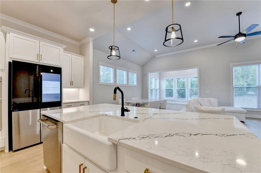 Furnished interior view inside a new home in Ellington Townhomes, Suwanee (Image 44).
