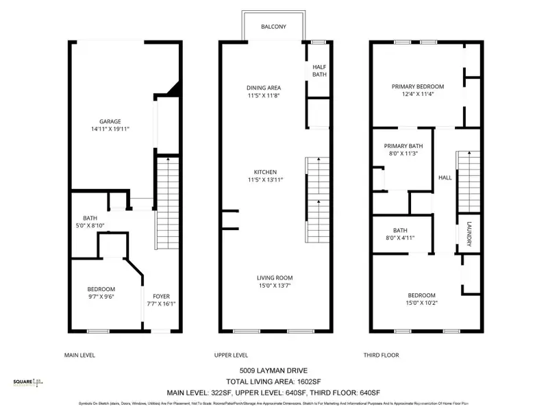 2D floor plan layout of this home in Alexander Providence Townhomes, Charlotte, NC (Image 3). 2D floor plan layout of this home in Alexander Providence Townhomes, Charlotte, NC (Image 3).