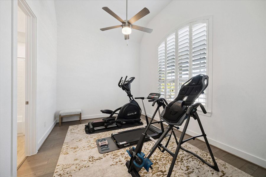 Furnished interior view inside a new home in Elyson, Katy (Image 23).