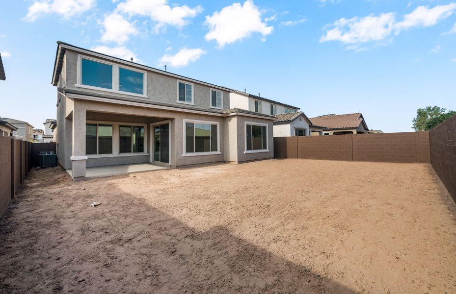 Exterior details and patio area of a home in Legado West, Queen Creek (Image 3).