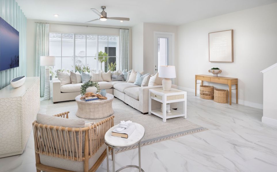 Representative furnished interior of a home built from the Oxeye by Mattamy Homes in Newfield, Palm City (Image 10).
