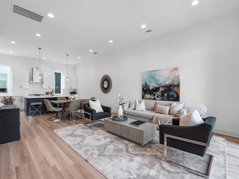 Furnished interior view inside a new home in Allura At Val Verde, Houston (Image 7).