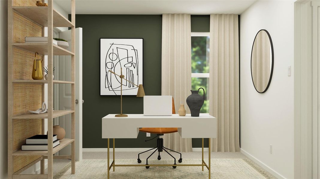 Furnished interior view inside a new home in River Bridge Ranch, San Marcos (Image 22).