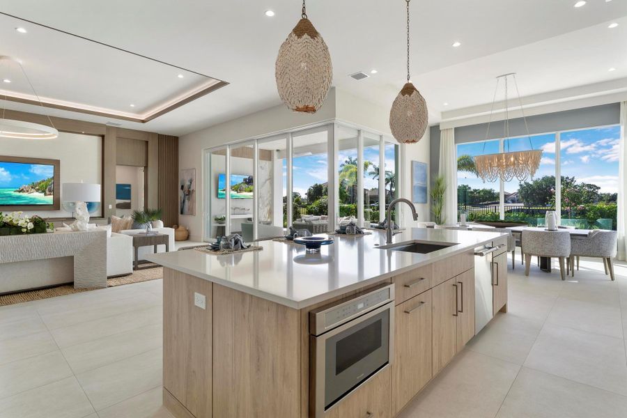 Furnished interior view inside a new home in , Port St. Lucie (Image 36).