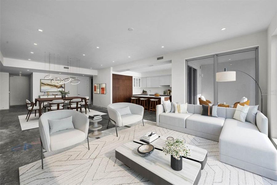 Furnished interior view inside a new home in , Tampa (Image 12).