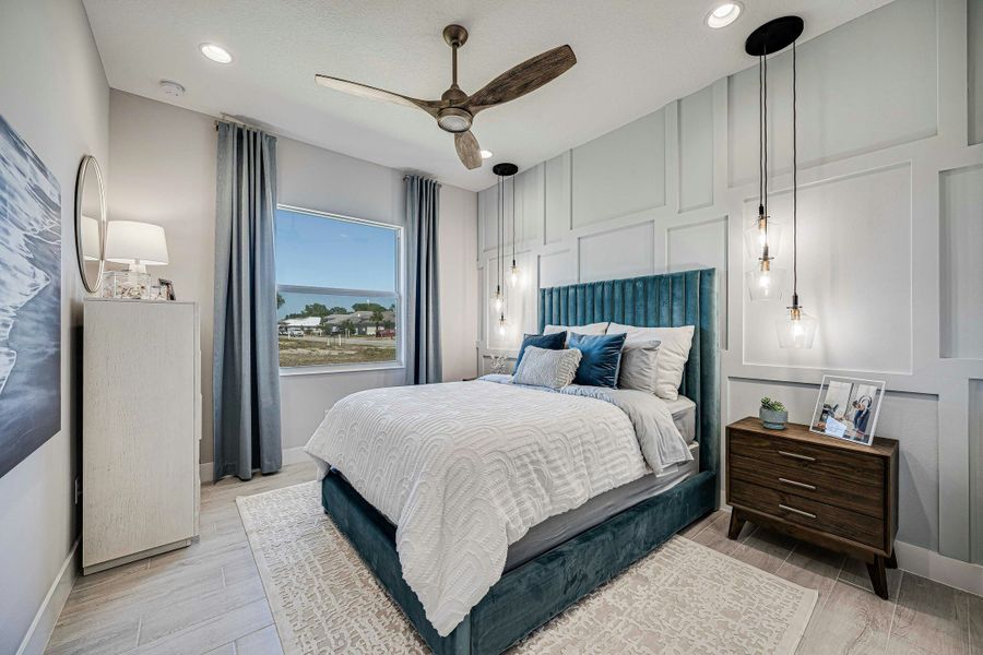 Furnished interior view inside a new home in Lucaya Pointe, Vero Beach (Image 8).