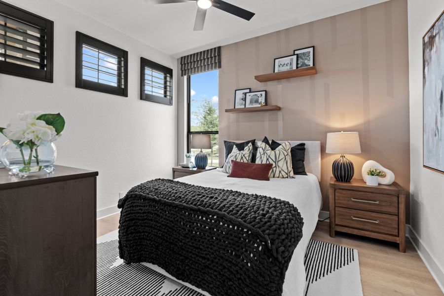 Furnished interior view inside a new home in Caliza Reserve, Boerne (Image 29).