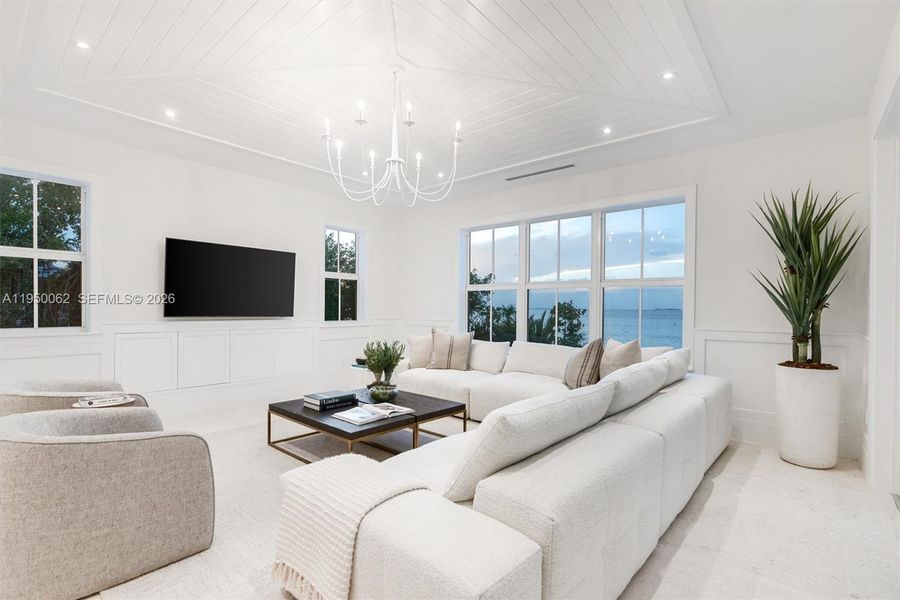Furnished interior view inside a new home in , Islamorada, Village of Islands (Image 47).