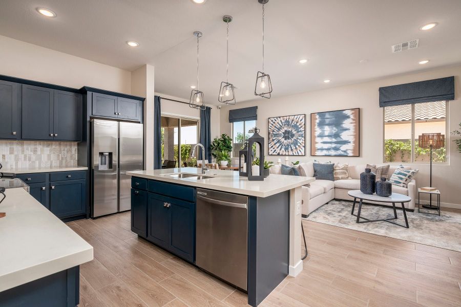 Representative furnished interior of a home built from the Madera 5G by Risewell Homes in Wildera, San Tan Valley (Image 7).