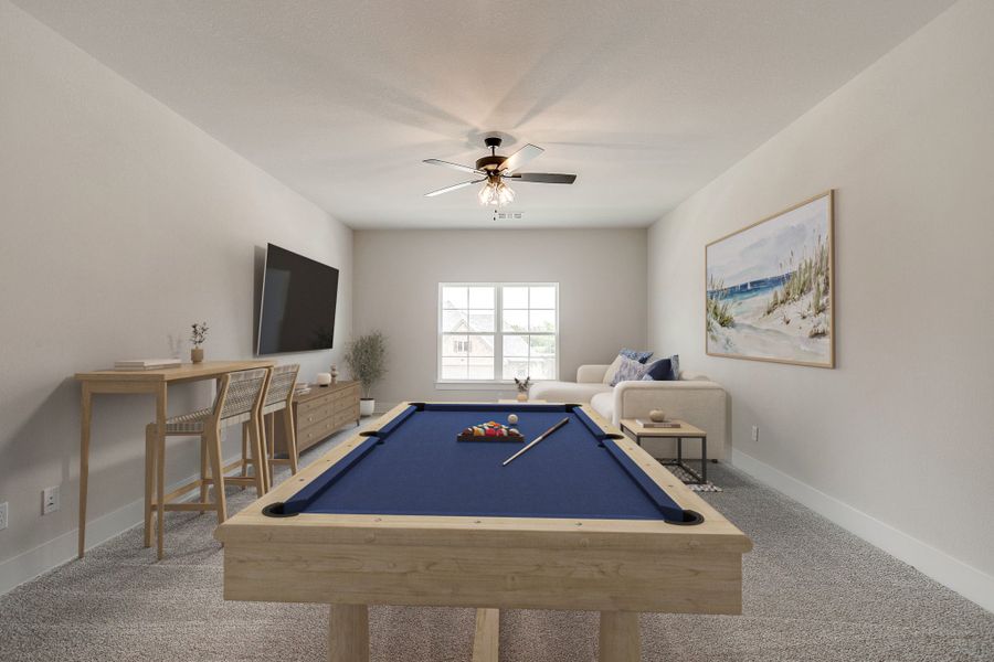 Representative furnished interior of a home built from the The Grapevine by Kenmark Homes in LeTara, Haslet (Image 8).