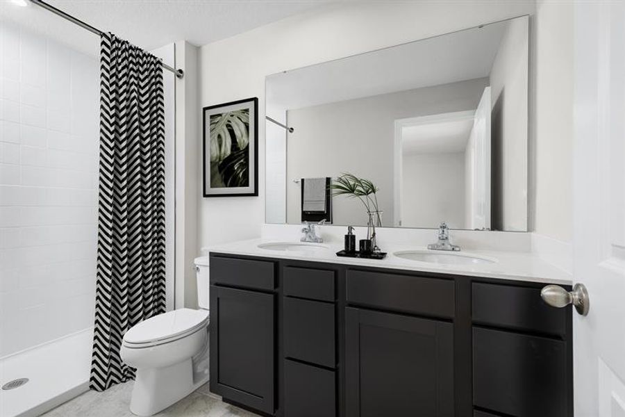 Representative furnished interior of a home built from the Mango by Ryan Homes in Emerald Fields Single-Family Homes, Hudson (Image 6).