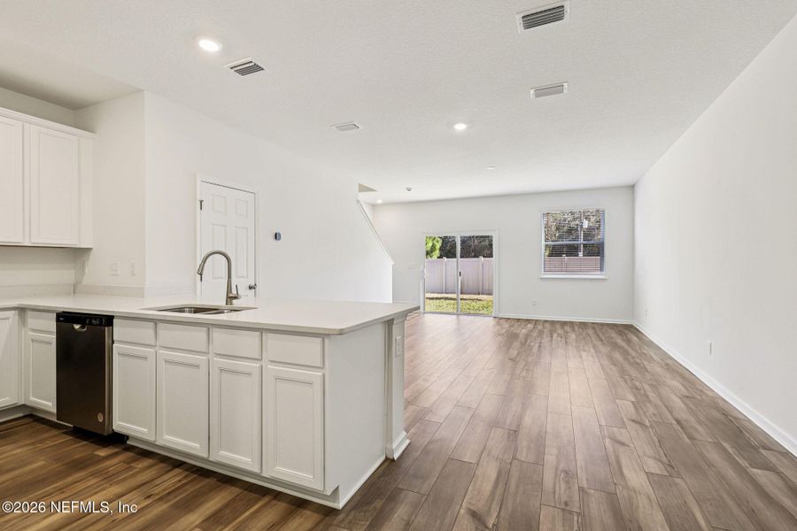 Furnished interior view inside a new home in Orchard Park Townhomes, St. Augustine (Image 11). Furnished interior view inside a new home in Orchard Park Townhomes, St. Augustine (Image 11).
