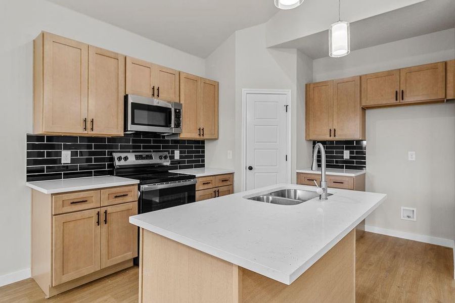 Furnished interior view inside a new home in Trails of Fossil Creek, Fort Worth (Image 12).