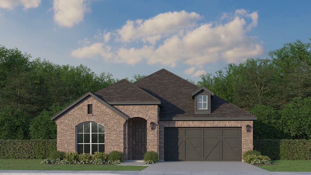 Plan 1522 Elevation A by American Legend Homes