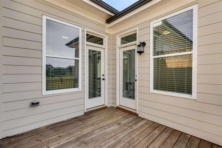 Exterior details and patio area of a home in , Peachtree Corners (Image 25). Exterior details and patio area of a home in , Peachtree Corners (Image 25).