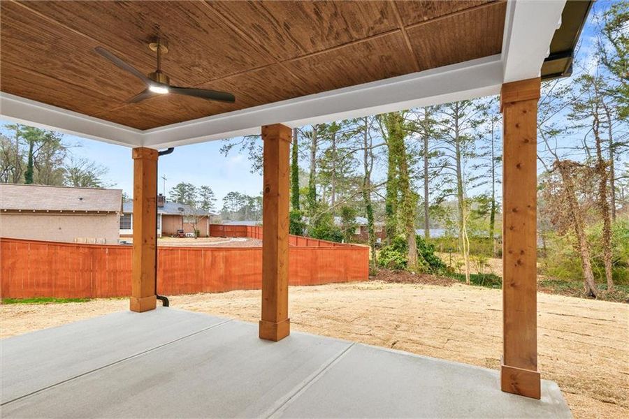 Exterior details and patio area of a home in , Atlanta (Image 3).