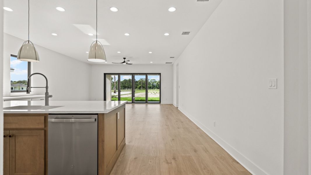 Furnished interior view inside a new home in Glynlea Country Club, Port St. Lucie (Image 4).