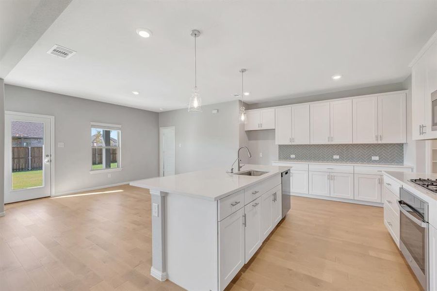 Furnished interior view inside a new home in The Preserve, Justin (Image 16).