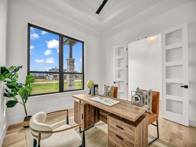 Furnished interior view inside a new home in , Aledo (Image 6).