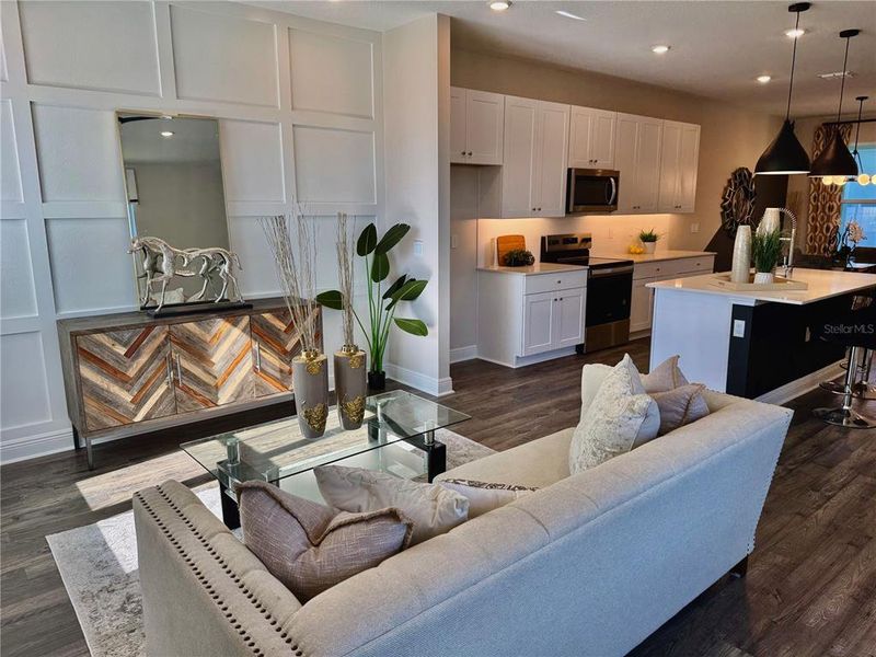 Furnished interior view inside a new home in Hamlin Ridge, Winter Garden (Image 9).