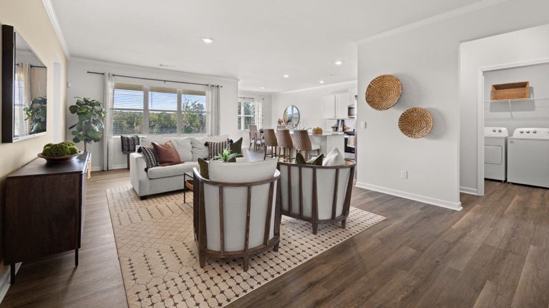 Representative furnished interior of a home built from the Booth by D.R. Horton in Whispering Springs, Maryville (Image 24).