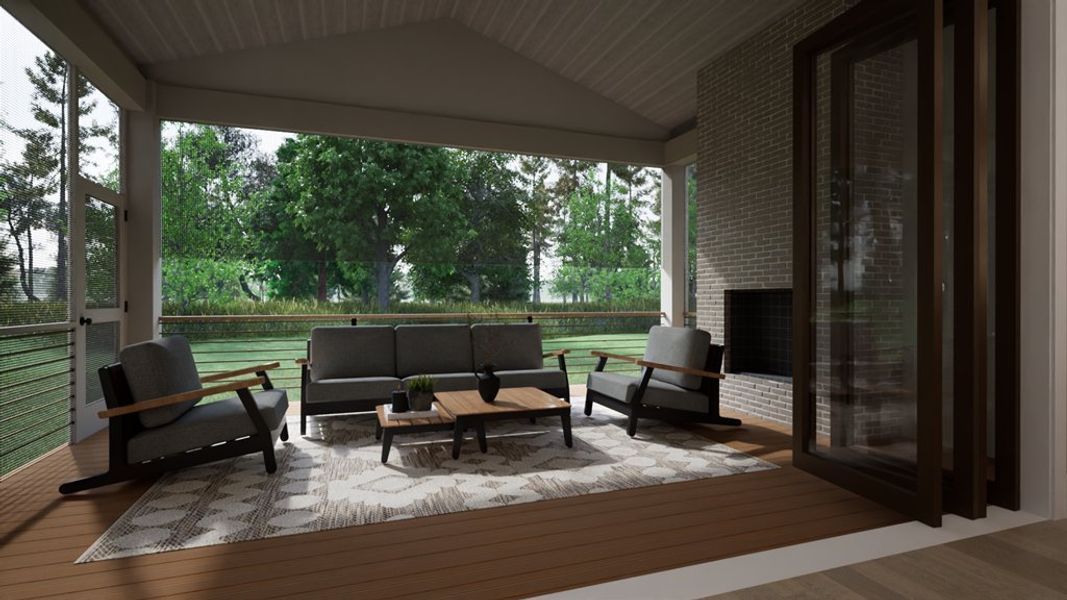 Representative furnished interior of a home built from the The Glenn by Ken Harvey Homes in Carriage Farms, Raleigh (Image 16).