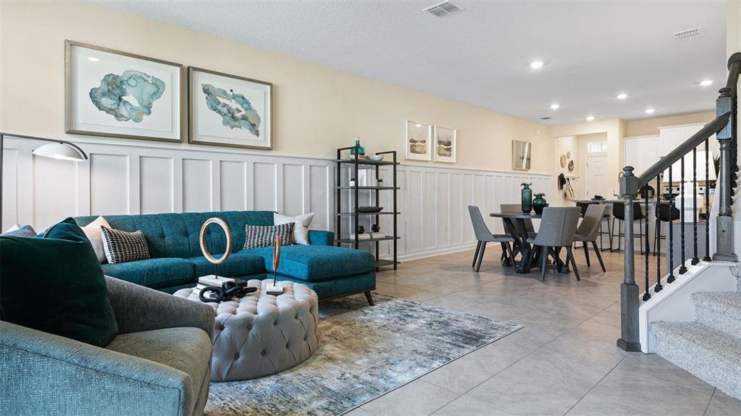 Furnished interior view inside a new home in Bridgewater, St. Augustine (Image 8).