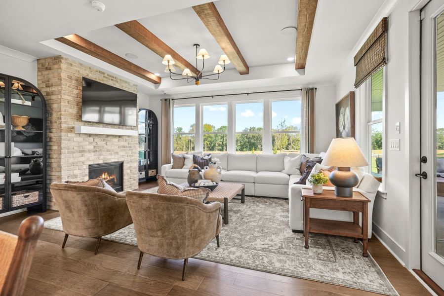 Representative furnished interior of a home built from the Montadale by Pulte Homes in The Retreat at Carolina Ridge, Harrisburg (Image 48).