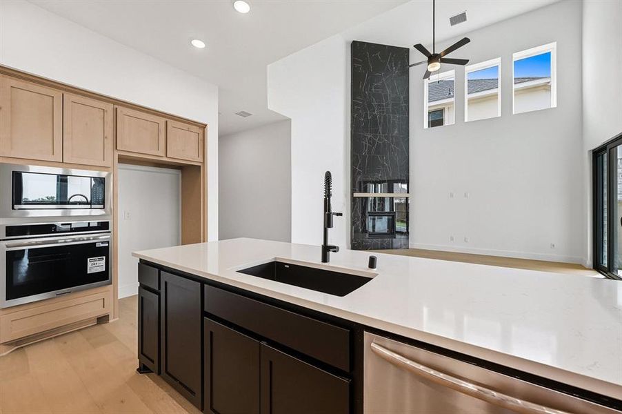 Furnished interior view inside a new home in Trinity Falls, McKinney (Image 6).
