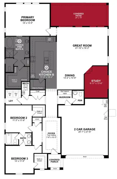 2D floor plan layout of this home in Marbella at Windrose, Waddell, AZ (Image 4). 2D floor plan layout of this home in Marbella at Windrose, Waddell, AZ (Image 4).