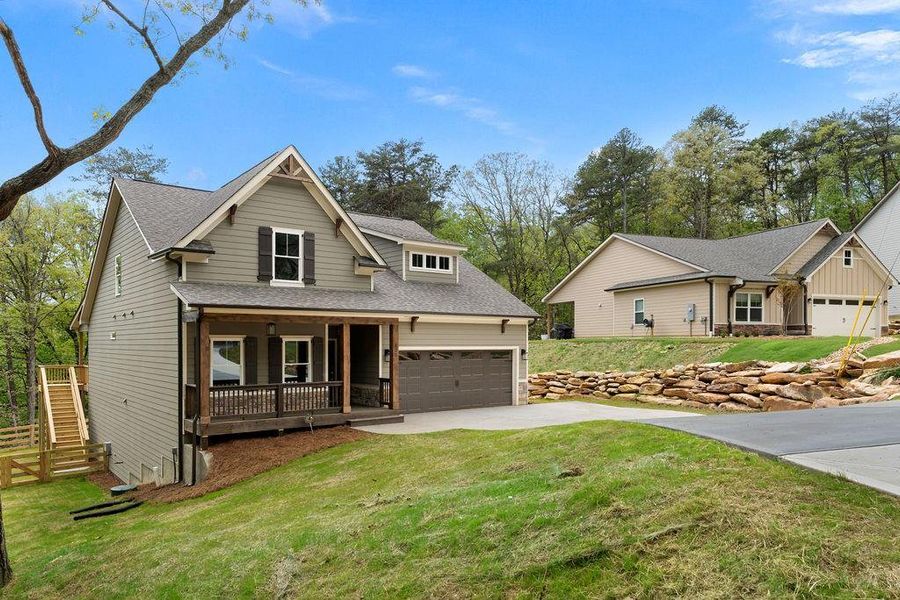 Front exterior of a new home in , Waleska, GA, highlighting curb appeal (Image 31).