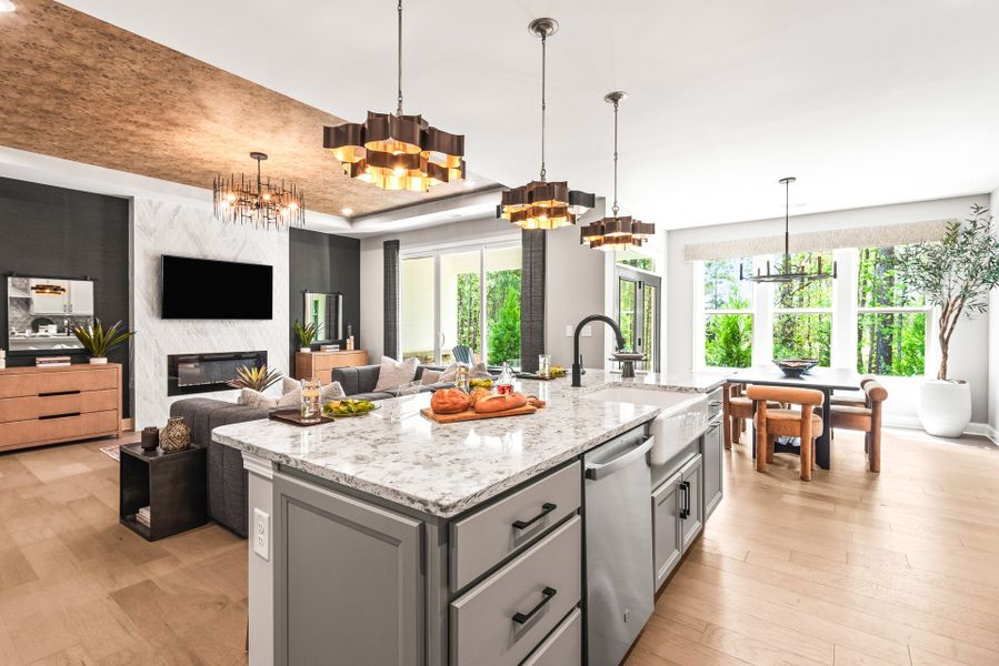 Representative furnished interior of a home built from the Maxwell by Fischer Homes in Easton Park, Dallas (Image 22).