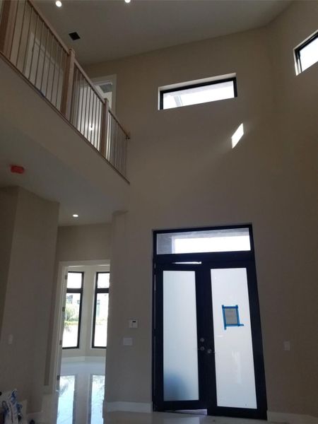 Foyer entry from previously built Cypress