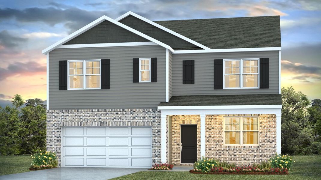 Representative exterior photo of a completed home built from the Hayden by D.R. Horton in Hunter's Branch, Hopkins, SC (Image 6).