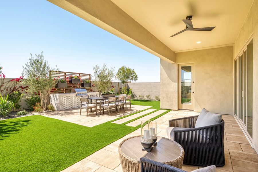 Representative exterior details of a home built from the Juniper Plan 40-7 by Tri Pointe Homes in Soleo, San Tan Valley (Image 3).