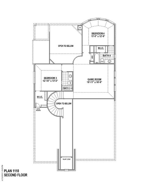 Plan 1118 2nd Floor