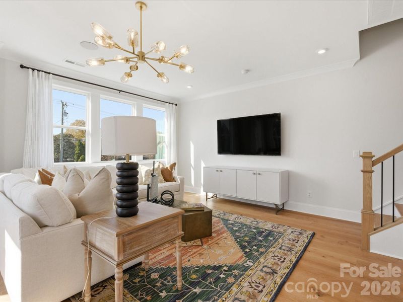 Furnished interior view inside a new home in Ross Farms, Charlotte (Image 32). Furnished interior view inside a new home in Ross Farms, Charlotte (Image 32).