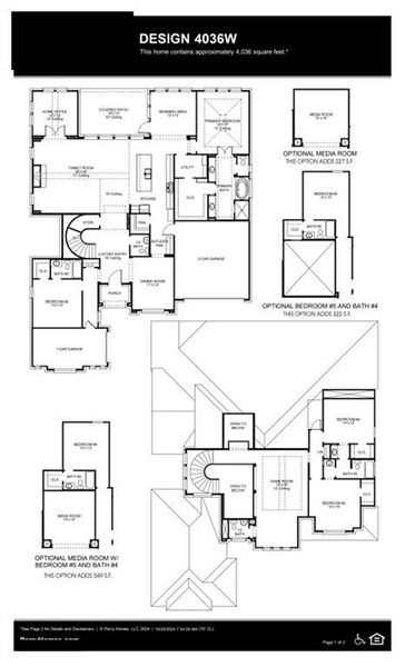 2D floor plan layout of this home in Sonoma Verde 70', Rockwall, TX (Image 2).
