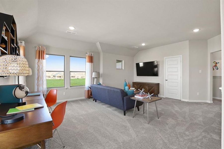 Game room in the Masters home plan by Trophy Signature Homes – REPRESENTATIVE PHOTO Game room in the Masters home plan by Trophy Signature Homes – REPRESENTATIVE PHOTO
