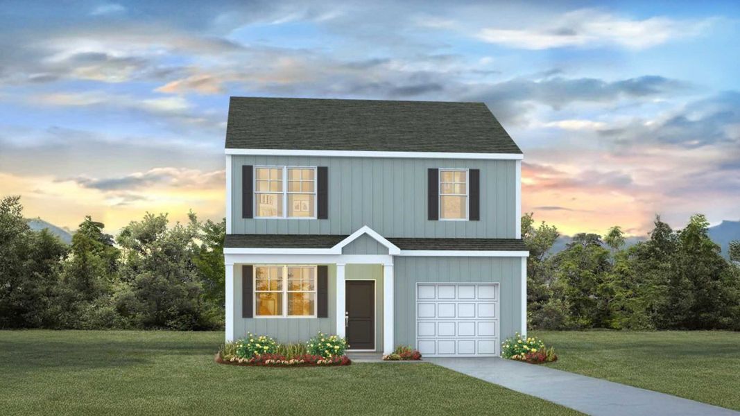 Representative exterior photo of a completed home built from the Brandon by D.R. Horton in Cobblestone Village, Savannah, GA (Image 4).