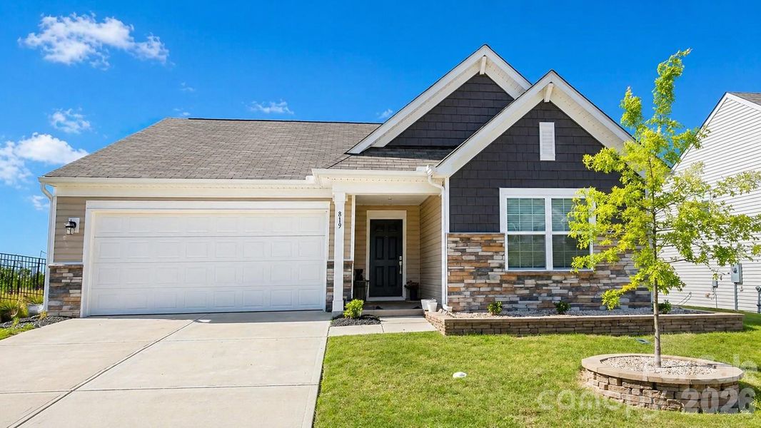 Front exterior of a new home in Walkers Mill, Edgemoor, SC, highlighting curb appeal (Image 21).