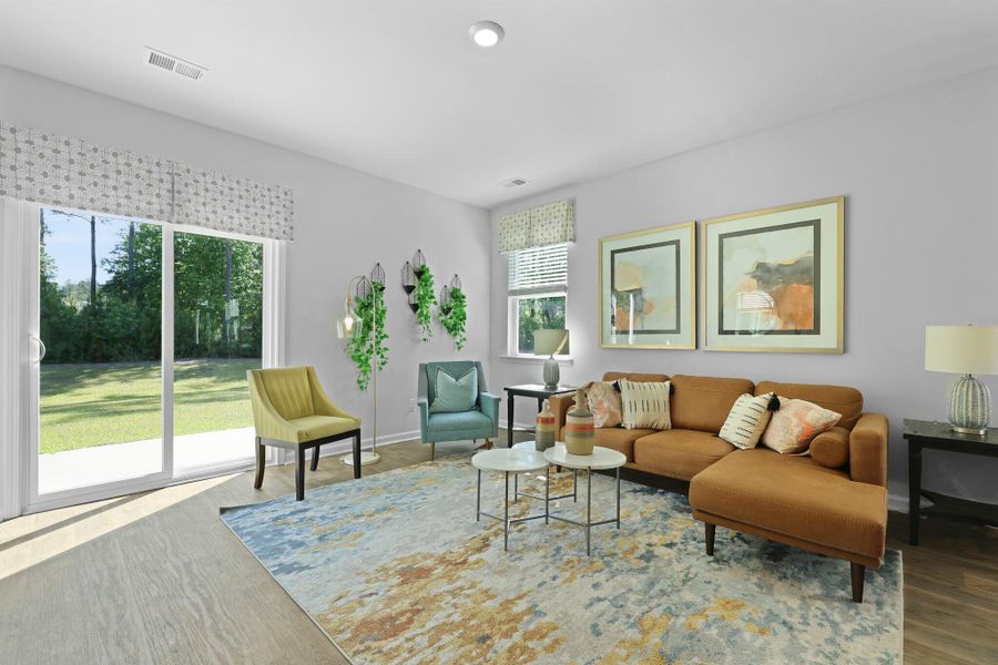 Furnished interior view inside a new home in , Summerville (Image 2). Furnished interior view inside a new home in , Summerville (Image 2).