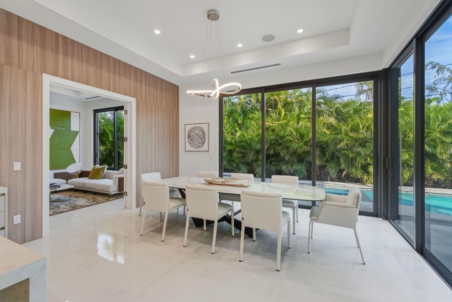 Furnished interior view inside a new home in , Boca Raton (Image 13).