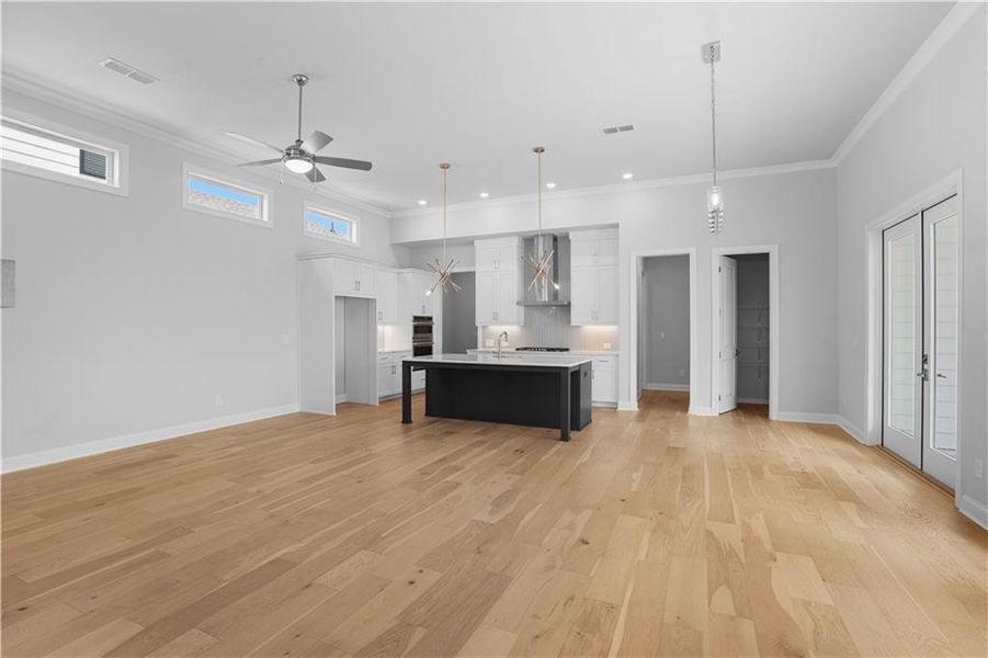 Spacious, unfurnished interior of a new home in Promenade at Sawnee Village, Cumming (Image 22).