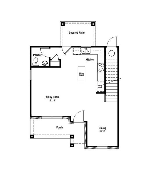 2D floor plan layout for the Cactus by Scott Felder Homes in Mayfair, New Braunfels, TX (Image 3). 2D floor plan layout for the Cactus by Scott Felder Homes in Mayfair, New Braunfels, TX (Image 3).