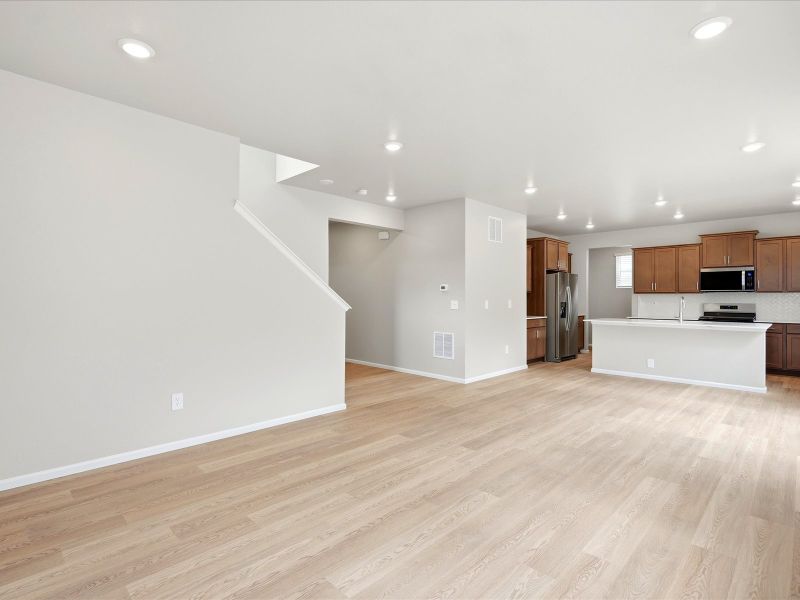 Spacious, unfurnished interior of a new home in Poudre Heights: The Lakes Collection, Windsor (Image 11). Spacious, unfurnished interior of a new home in Poudre Heights: The Lakes Collection, Windsor (Image 11).