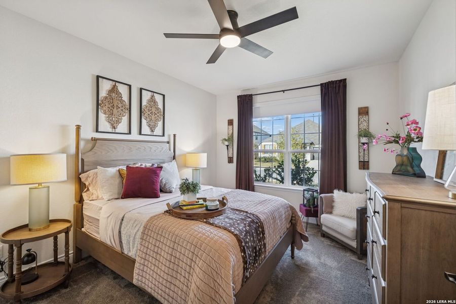 Furnished interior view inside a new home in Davis Ranch, San Antonio (Image 8). Furnished interior view inside a new home in Davis Ranch, San Antonio (Image 8).