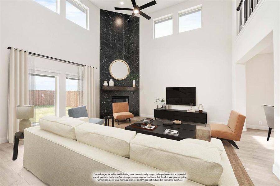 Furnished interior view inside a new home in Ridge Ranch, Mesquite (Image 6).